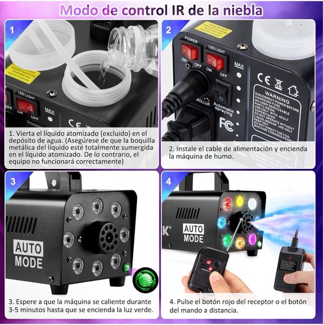 Máquina humo LED-500 500W