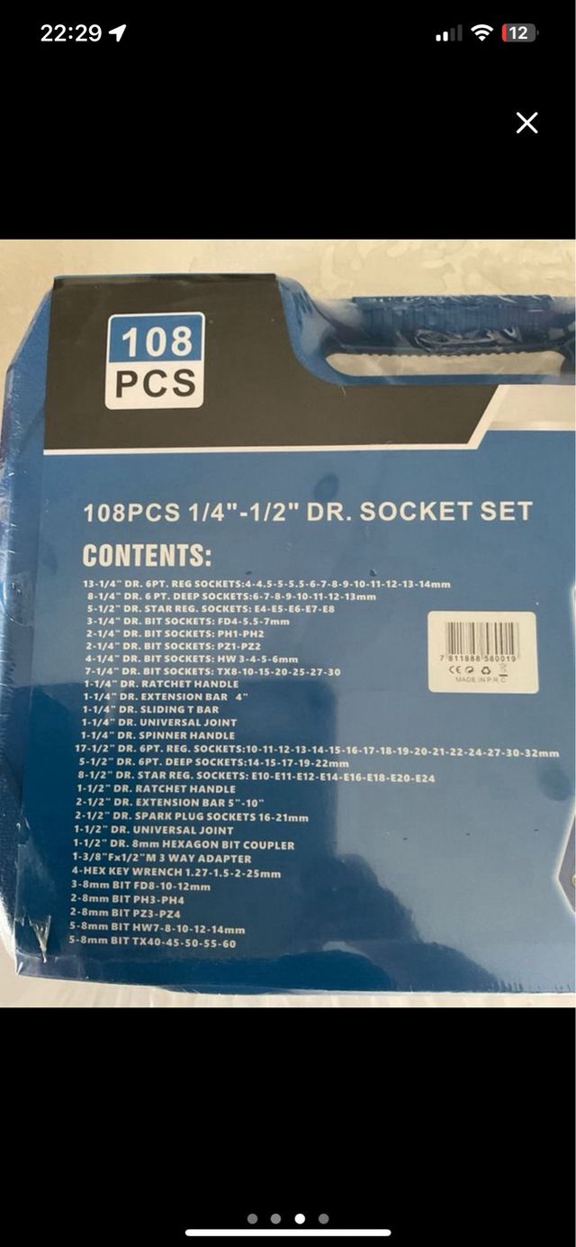 Kit Attrezzi 108pz - Chiavi Bussole