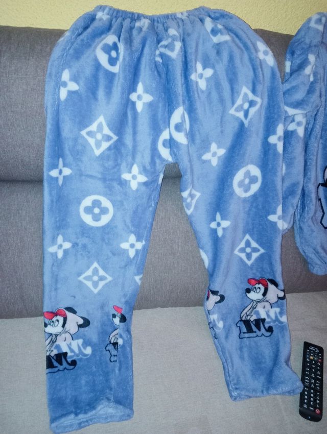 Pijama de felpa de Minnie Mouse azul - nuevo