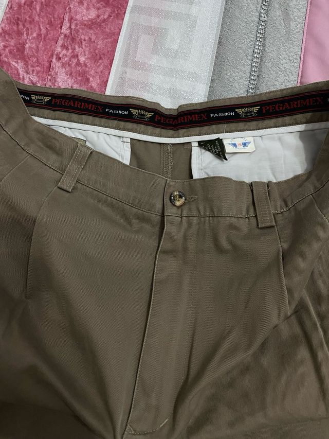 Pantalones Pegarimex marrón - Talla 46