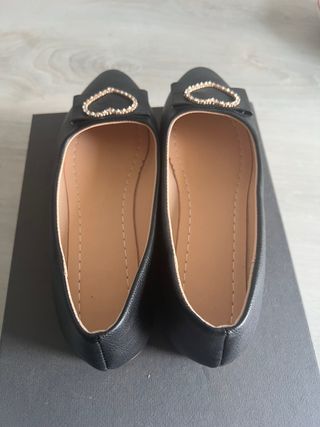 Ballerine nere con fiocco