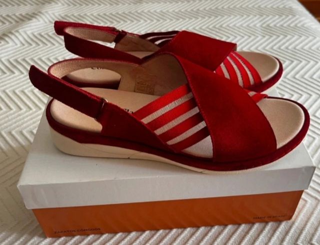 Sandalias rojas Comfort Class - 41