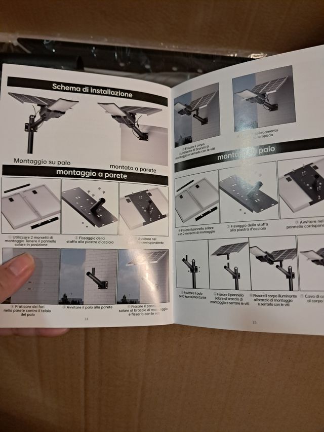 Lampione Solare LED Esterno