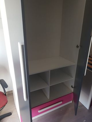 Dormitorio infantil - cama nido + armario