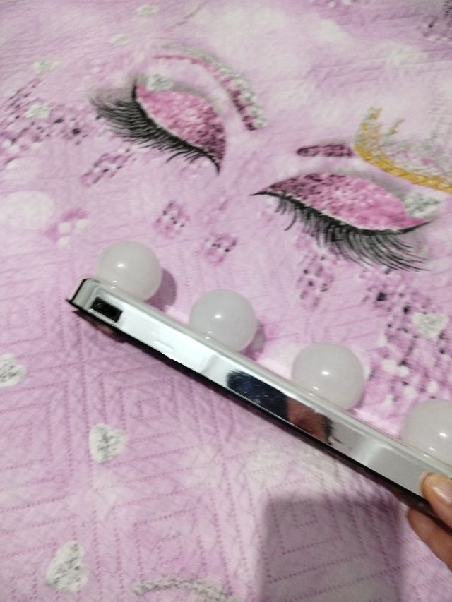 Luz LED espejo maquillaje 4 bombillas