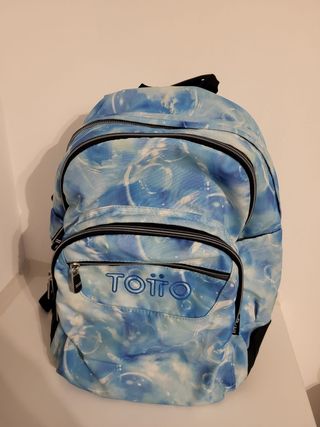 Mochila y estuche TOTTO - Azul