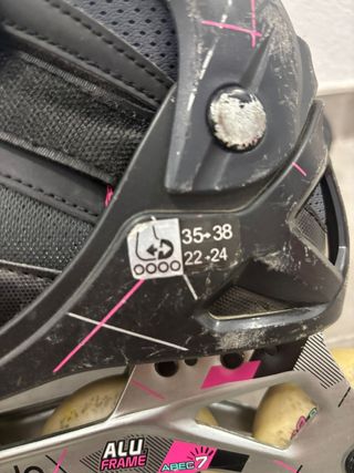 Patines Oxelo + protecciones + calcetines + conos
