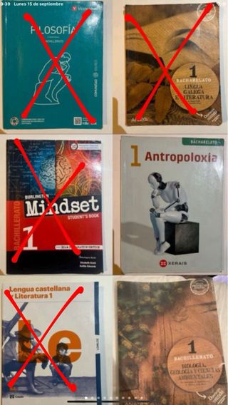 LIBROS PRIMERO DE BACHILLERATO