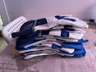 10 Guantes trabajo - Piel