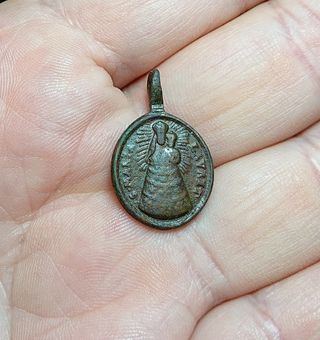 Medaglia San Michele Arcangelo Madonna Loreto '700