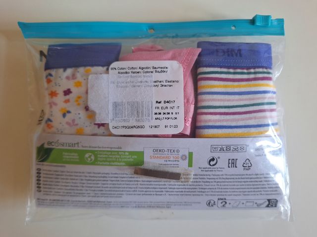 DIM Bragas niña multicolor talla S