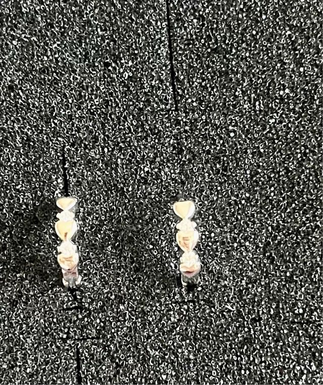 Aretes Plata Corazones