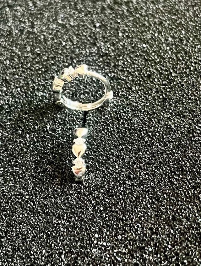 Aretes Plata Corazones