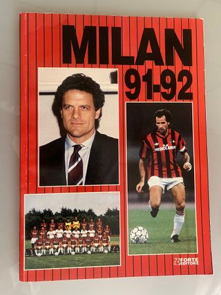 MILAN A.C. Libro Anteprima Stagione 1991/92