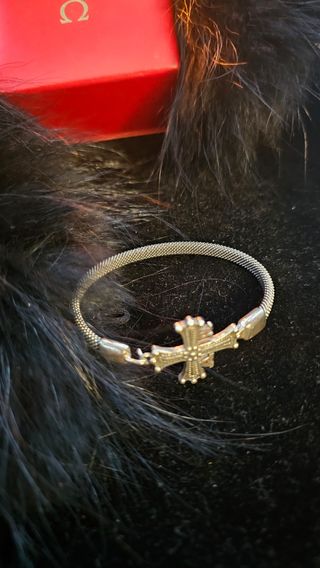 Pulsera cruz plata 925
