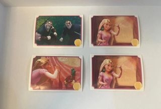 4 Cromos Rapunzel Disney