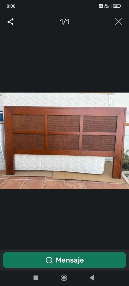 Cabecero  de cama  grande,de madera,212x125 cm