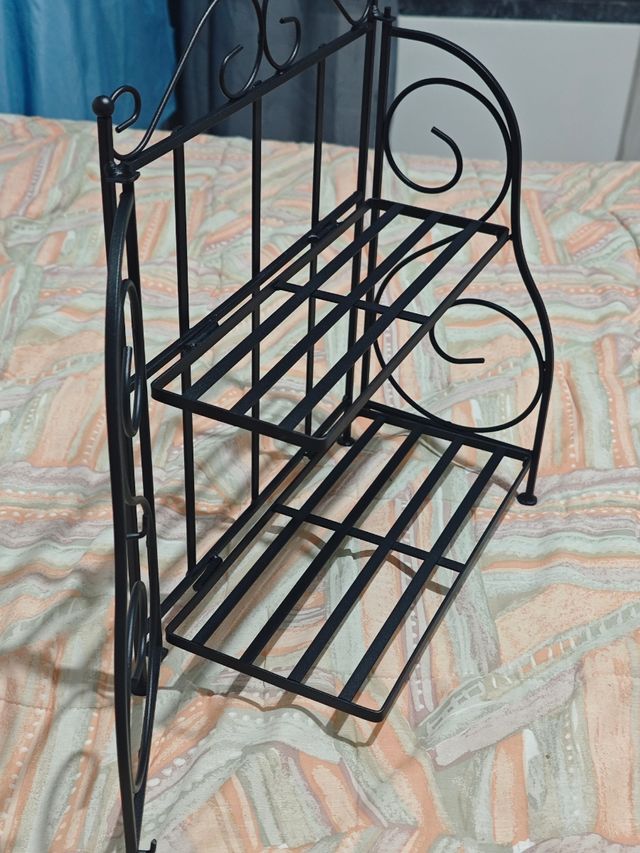 Organizador de Cozinha Metálico Preto