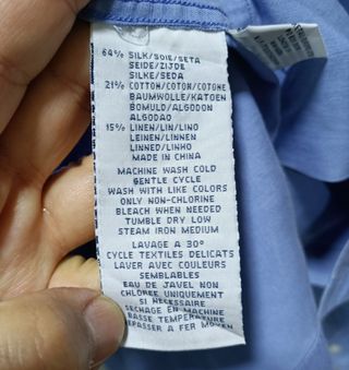 Camisa Polo Ralph Lauren seda lino y algodon