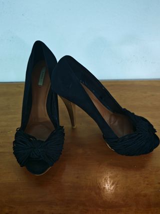 Tacones negros Zara 36