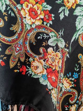 Pañuelo baturra fondo negro