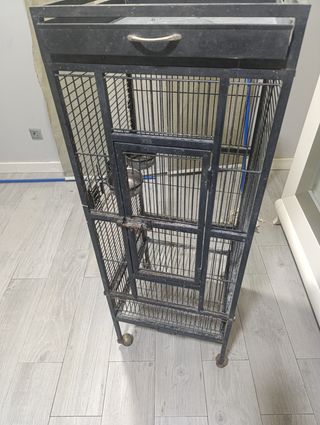 Jaula grande para loros