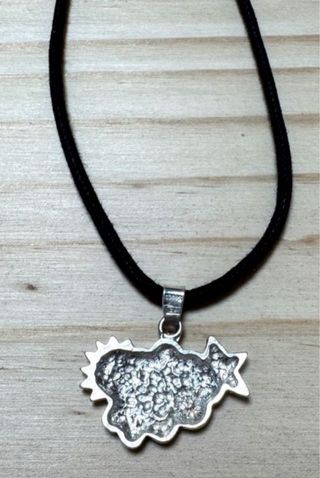 Colgante nube plata - Sol y Estrella