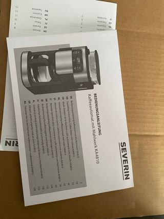 Cafetera Severin KA 4810 - Molinillo