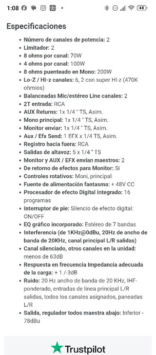 Mezclador Phonic Powerpod 620