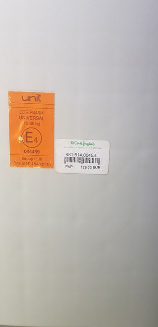 Silla coche bebé Unit