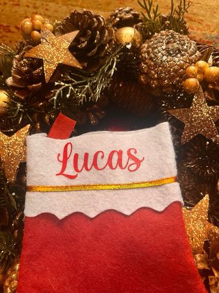 Calcetín Navidad personalizado.