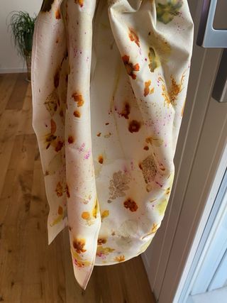 Foulard seta ecoprint