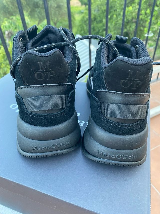 Zapatillas Marc O'Polo caña alta mujer negras - 38