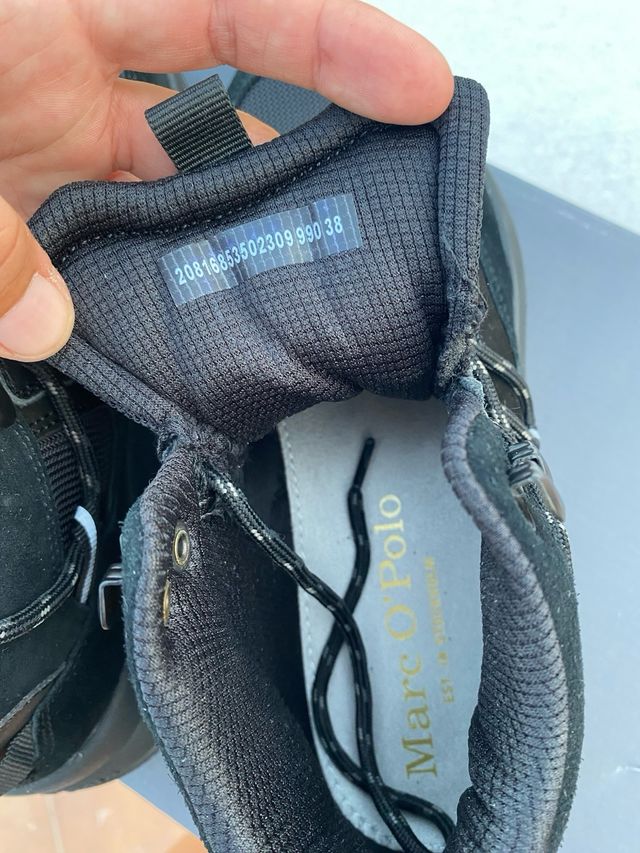 Zapatillas Marc O'Polo caña alta mujer negras - 38