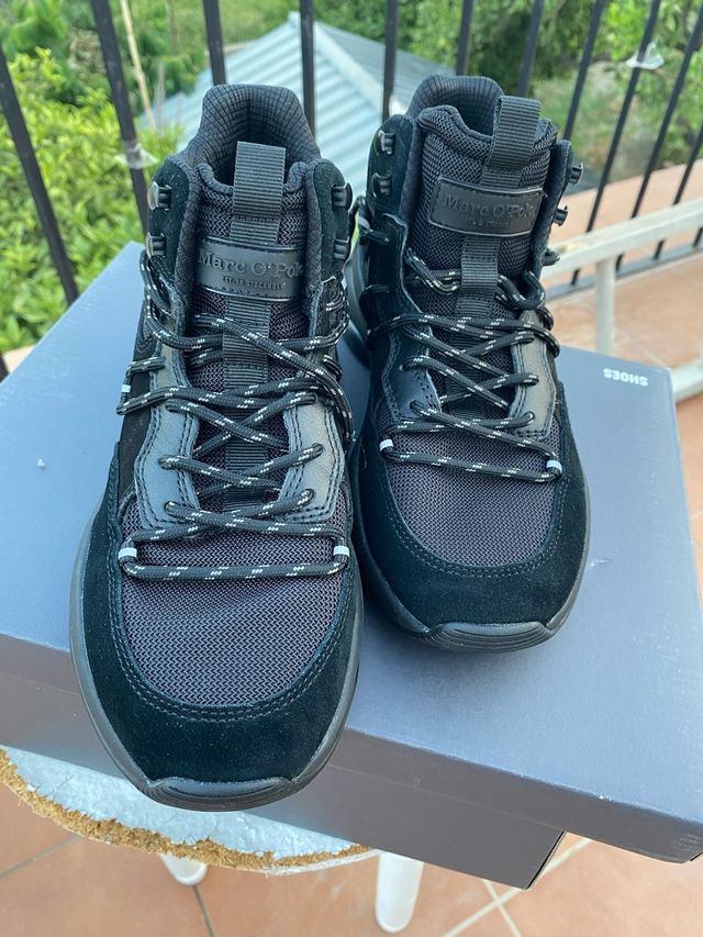 Zapatillas Marc O'Polo caña alta mujer negras - 38