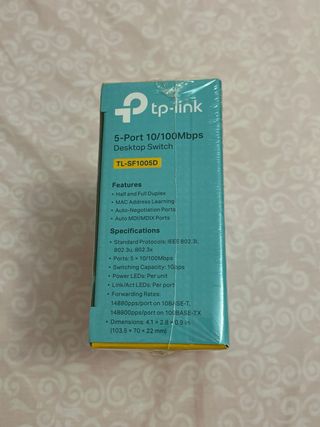 Switch TP-Link TL-SF1005D 5 puertos 10/100