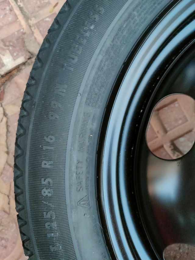 Rueda galleta 16" - Nueva. Rueda de repuesto.