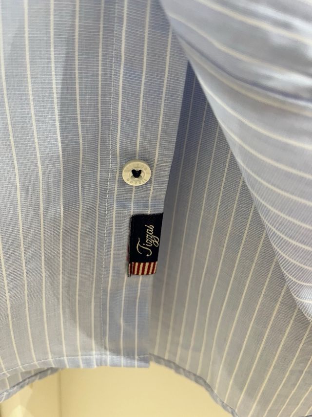 Camisa niñ@ Tizzas rayas azul claro talla 7-8