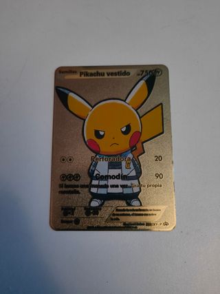 Carta Pokémon Pikachu - Metálica