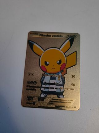 Carta Pokémon Pikachu - Metálica