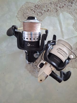 2 Carretes Pesca - 6 y 3 rodamientos