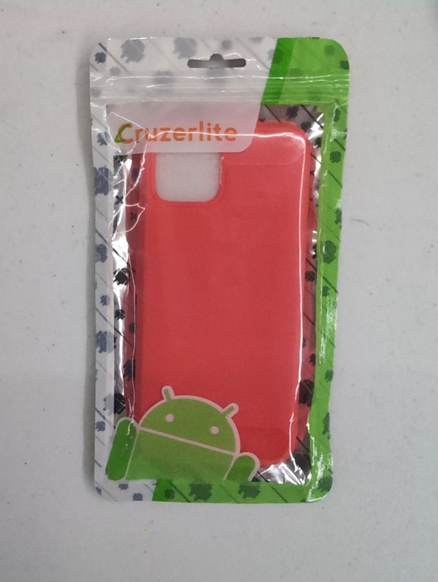 Funda roja/coral Google Pixel 4