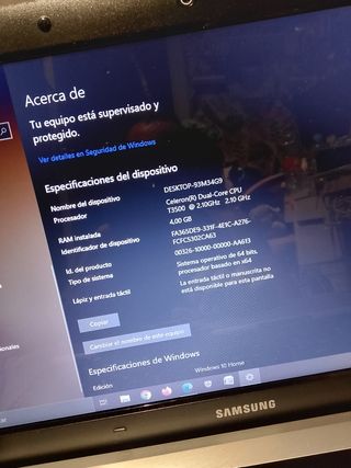 Portátil Samsung