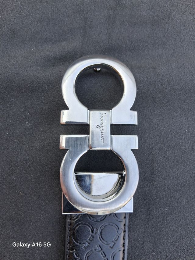 Cinturón Salvatore Ferragamo - Negro/Plata