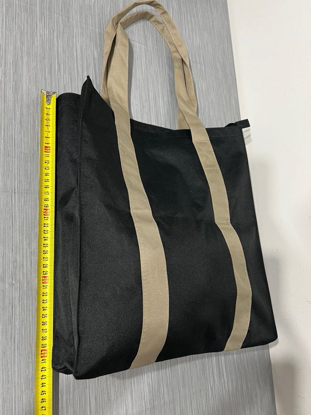 Borsa tote beige&nera