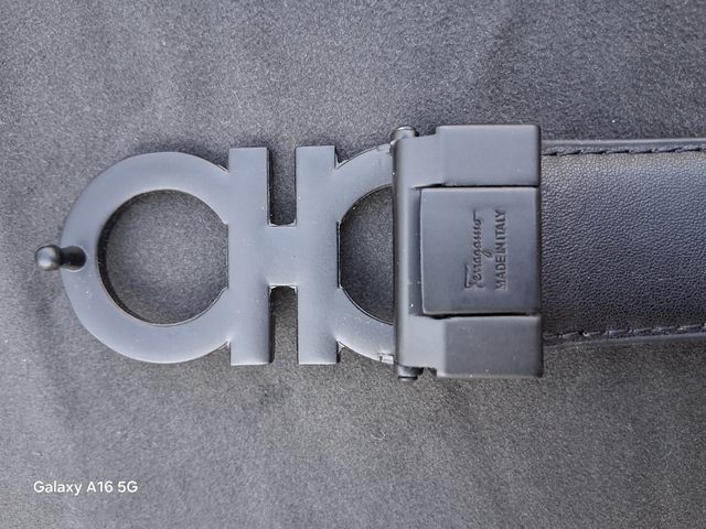 Cinturón Salvatore Ferragamo - Negro y Gris