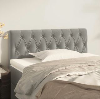 Cabecero cama polipiel gris - 1m