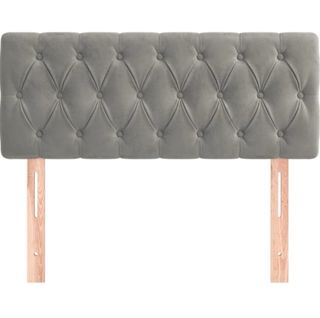 Cabecero cama polipiel gris - 1m