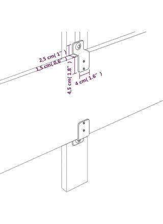 Cabecero cama polipiel gris - 1m