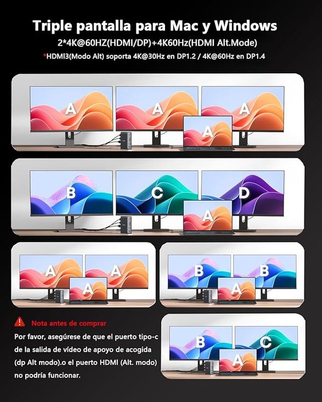Estação de ancoragem WAVLINK Displaylink WL-UG69PD13 Pro